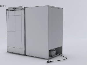 Mini Fridge 3D 모델
