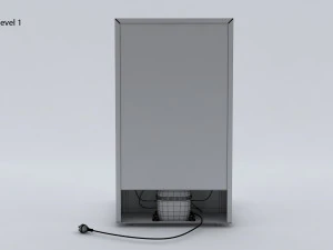 Mini Fridge 3D Model
