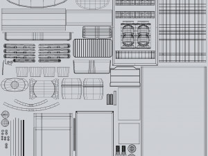 Mini Fridge 3D 모델