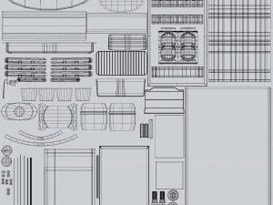 Mini Fridge 3D Model