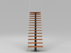 Modern floating Stair 3D Model