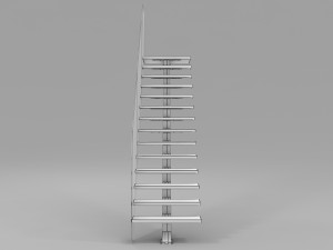 Modern floating Stair 3D Model