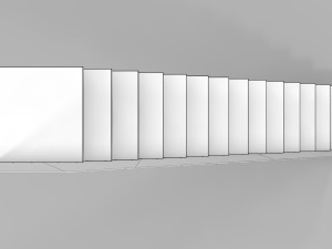 Modern floating Stair 3D Model
