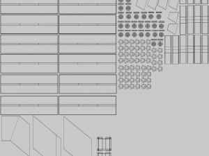 Modern floating Stair 3D Model
