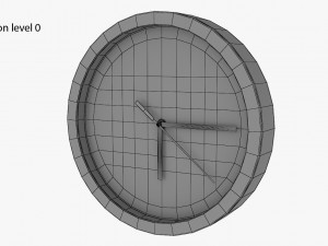 Modern Wall Clock 3D 모델