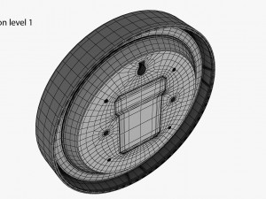 Modern Wall Clock 3D 모델
