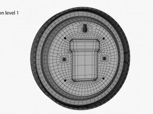 Modern Wall Clock 3D 모델