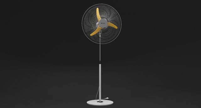 Floor Standing Fan 3D-Modell .c4d .max .obj .3ds .fbx .stl .blend 