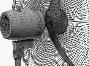 Floor Standing Fan 3D-Modell