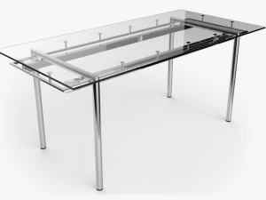कांच की मेज 3D मॉडल
