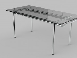 Glass Table Modèle 3D