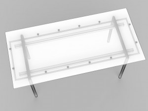 Glass Table Modèle 3D