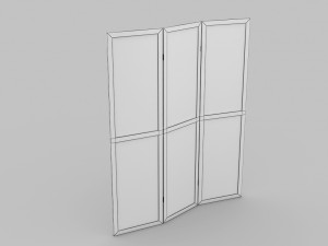 Folding Screen 3D 모델