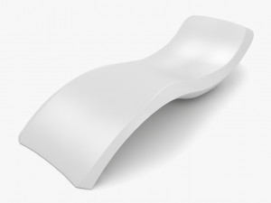 Modern Sunlounger Modello 3D