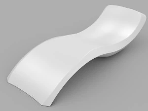 Modern Sunlounger 3D Model