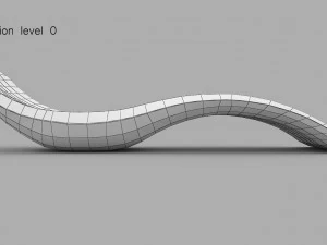 Modern Sunlounger 3D Model