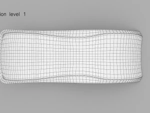 Modern Sunlounger 3D Model