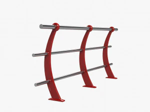 Modern Handrail 3D Model