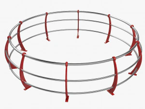 Modern Handrail 3D Model