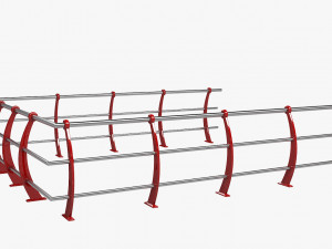 Modern Handrail 3Dモデル