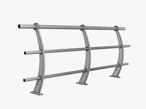 Modern Handrail 3Dモデル