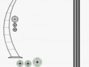 Modern Handrail 3D Model