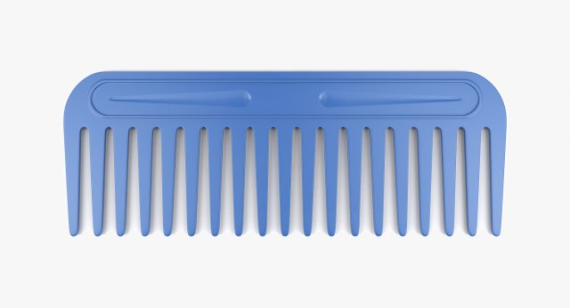 Hair Comb Model 3D .c4d .max .obj .3ds .fbx .stl .blend 
