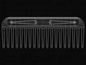 Hair Comb Model 3D