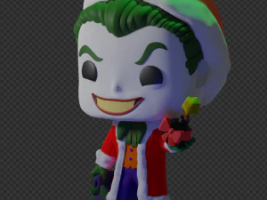 Funko-Pop Joker Christmas Edition 3D Model