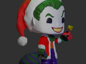 Funko-Pop Joker Christmas Edition 3D Model