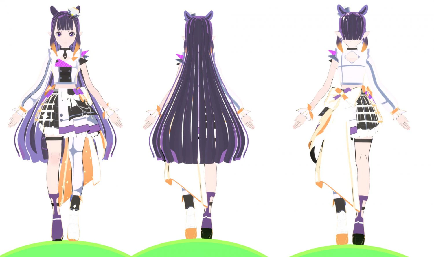 3D Anime Girl 3D Model .c4d .max .obj .3ds .fbx .stl .blend