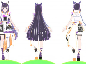 Ragazza anime 3D Modello 3D