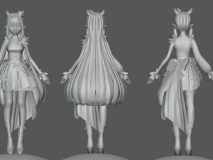 3D Anime Girl 3D Model