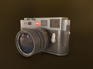 Leika m9 Silver low poly 3D Model