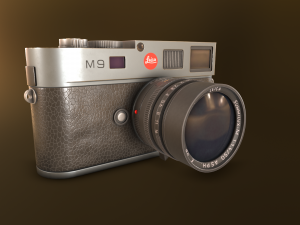 Leika m9 Silver low poly 3D 모델