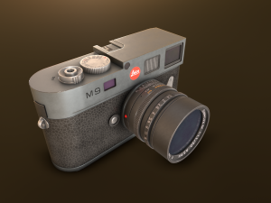 Leika m9 Silver low poly 3D 모델