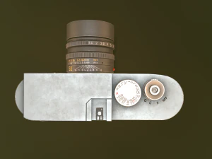 Leika m9 Silver low poly 3D Model
