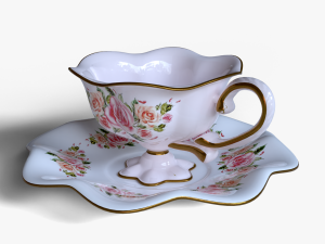 Antique Cup of Tea 3D Модель
