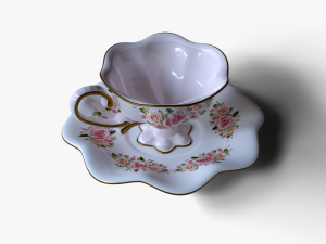 Antique Cup of Tea 3D Модель