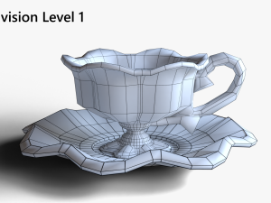 Antique Cup of Tea 3D Модель