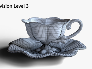 Antique Cup of Tea 3D Модель