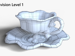 Antique Cup of Tea 3D Модель