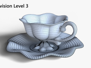 Antique Cup of Tea 3D Модель