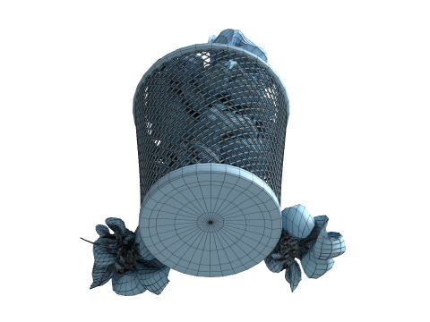 Papers Trash 3D Model