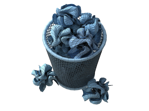 Papers Trash 3D Model