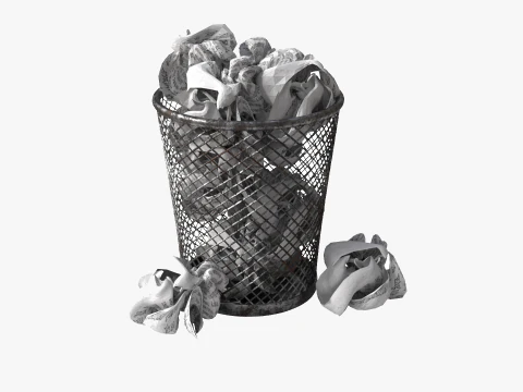 Corbeille &agrave; papiers Modèle 3D