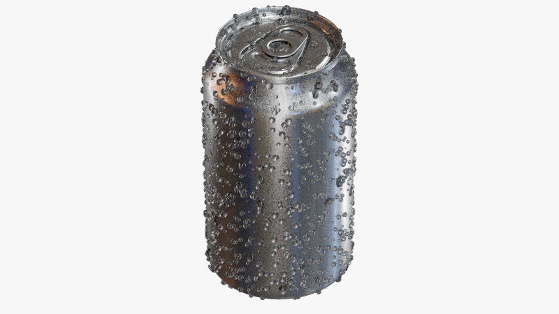 Realistic Condensation Can 3D Модель .c4d .max .obj .3ds .fbx .stl .blend 