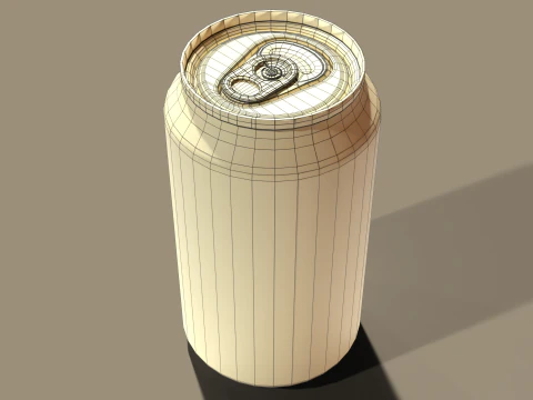 Realistic Condensation Can 3D Model