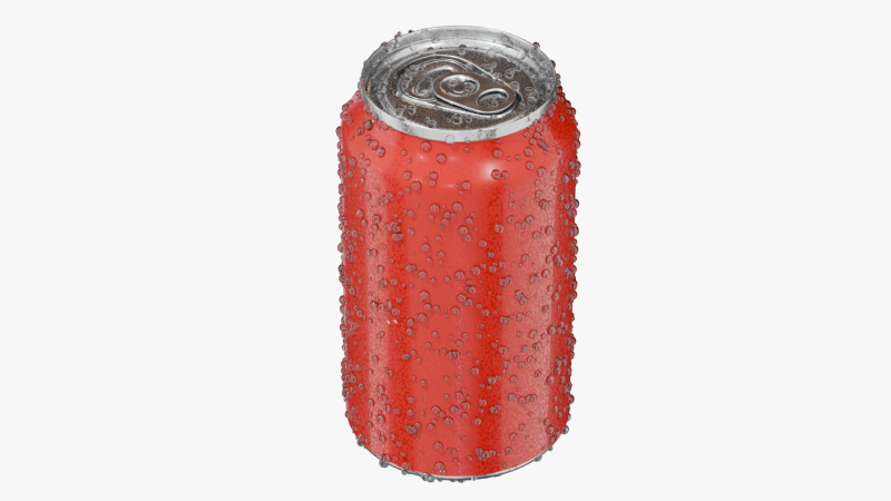 Standard Can with Droplets 3Dモデル .c4d .max .obj .3ds .fbx .stl .blend 