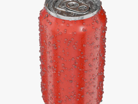 Standard Can with Droplets 3D Model
